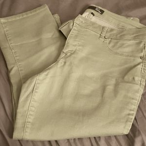 Army Green Capri Jeans
